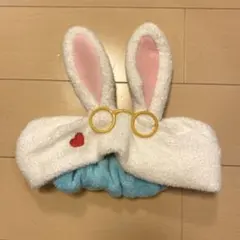 美品 白うさぎ ヘアバンド 不思議の国のアリス