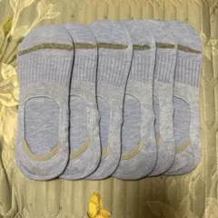 滑り止め付き フットカバー ソックス 6足セット
