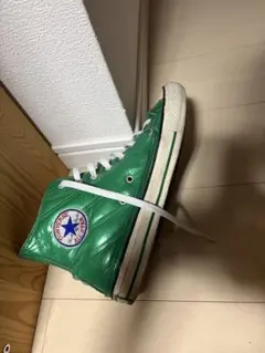 コンバース グリーン ハイカットスニーカー