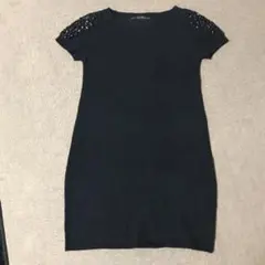 ワンピース黒ニット