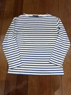 SAINT JAMESボーダーカットソー ボートネック ブルー ホワイトのサムネイル