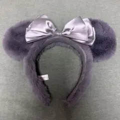 ディズニー ミニー　カチューシャ　グレー
