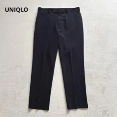 ユニクロ　感動パンツ　W88　スラックス　ストレッチ　紺　L～XL相当　通勤着