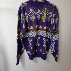 BRYN CONNELLY 幾何学模様 ヴィンテージ・ニットセーター　タグ付