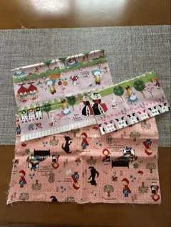 【平成レトロ】アリス・赤ずきんの生地はぎれセット☆