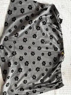 授乳ケープ 花柄 グレー