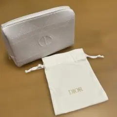 Dior snowホワイト ポーチ　巾着