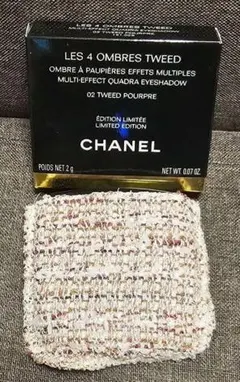 ★未使用に近い美品★CHANEL レキャトルオンブルツイード 02 パープル