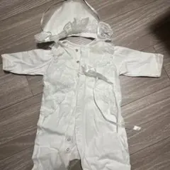 ホワイト セレモニースーツ 帽子付き