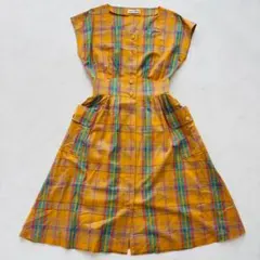 80s Miss Chloé ワンピース レトロ フレア 42（C742）のサムネイル