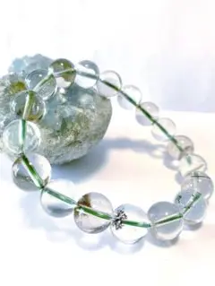 「No.3」天然石ブレスレット★透明感抜群ガーデンクォーツ