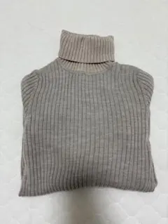 リブ編みタートルネックセーター M 無印