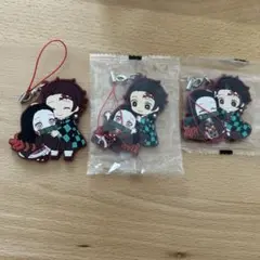 炭治郎と禰豆子 ラバーストラップ　鬼滅の刃