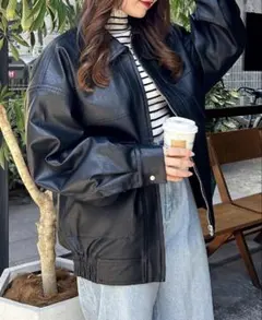 INGNI レザーブルゾン