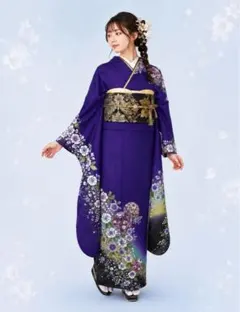正絹振袖フルセット‼️薔薇暈し染め✨金銀彩煌びやか際立つ逸品 - メルカリ