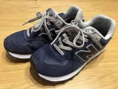New Balance 574 ネイビー スニーカー24.5センチ