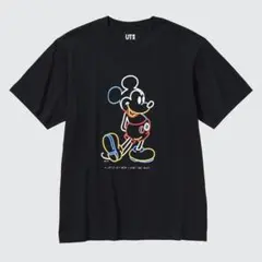 ミッキーマウス グラフィック Tシャツ ブラック