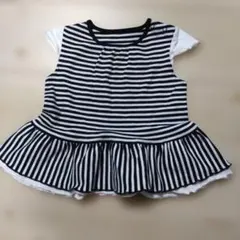 COMME CA ISMストライプ柄ワンピースのサムネイル