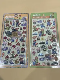 新品ズートピア プチドロップ　ボンドロ２枚セット　シール