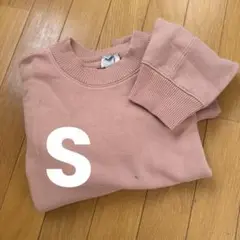 【012】無地スウェット　単丈　ピンクオレンジ　S