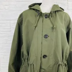 ユニクロ モッズコート カーキ 中綿 ミリタリー ハーフコート 厚手 防寒