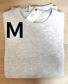 新品 GU ジーユー スウェット プルオーバー 男女兼用 オフホワイト Ｍ
