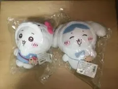 ちいかわ×サンリオキャラクターズ　ぬいぐるみ　ちいかわ　ハチワレのサムネイル