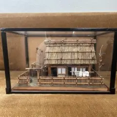 最高峰ギミック 古民家 ジオラマ 窓扉開閉 囲炉裏 屋根/ハンドメイド
