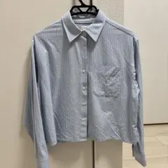 ユニクロ　jw オックスフォードシャツ　ストライブ LIGHT BLUE s