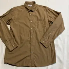 GLOBAL WORK Mサイズ ブラウンシャツ　美品　Lサイズの方もOKかも？