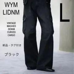 WYM VINTAGE WASHED DENIM CURVED CARGO L