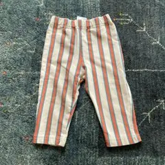 マーキーズストライプパンツ（オレンジ・青）　80
