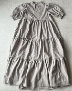 the9shop EVERYDAYdress ベージュ 半袖 ロングワンピース the9shop EVERYDAYdress ベージュ 半袖 ロングワンピース - メルカリ