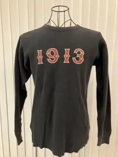 Schott ショット 1913 ワッフル 長袖カットソー M ブラックのサムネイル