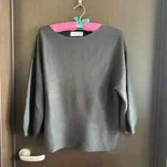 SIMPLICITÉ グレー 七分袖ニット