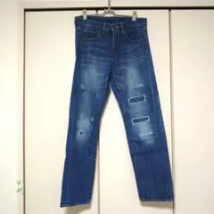 美品　ニコアンド　デニムパンツ　ダメージ　サイズ２