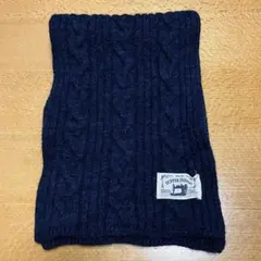 DUFFER INDIGO インディゴケーブルニットマフラー ★日本製のサムネイル