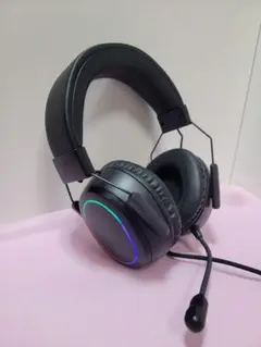RGBゲーミングヘッドセット ブラック