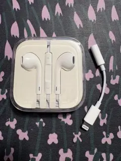 Apple純正　iPhone イヤホン　ジャックタイプ　変換アダプター付　未使用