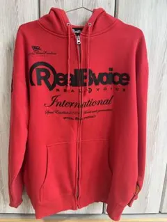 RealBvoice ジップアップパーカー レッド XL メンズ　パーカーのサムネイル