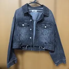 AZUL BY MONSSYダークデニム クロップドジャケット