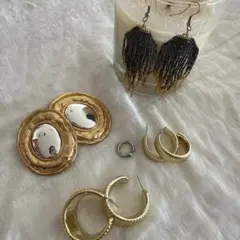金 ピアス(両耳用)