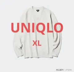 ユニクロ UNIQLO メンズ ワッフルVネックセーター