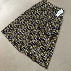 未使用　Style Note 変形ドット柄 ロングスカート　Aラインスカート