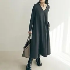 【未使用美品！】marjour 　マージュール　ワンピース　チャコールのサムネイル