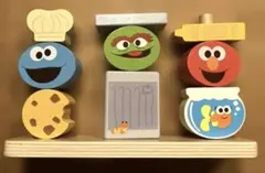 ミックス＆マッチ・セサミストリート・フレンズ　木のおもちゃ