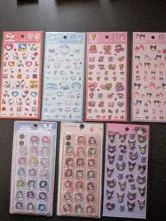 おはじきシール・Pitapukuステッカー・ぷくっとシール 合計7枚