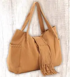 本革 TRES CHOUETTE BURDEN フリンジ ショルダー トート