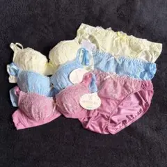 B70【tutuanna】豪華刺繍ブラショーツセット まとめ売り 新品 下着