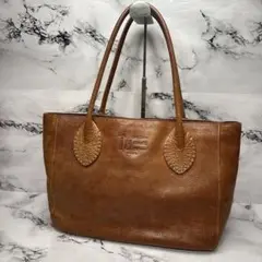 (美品)大人気、ゲンテン、オールレザー、シボ革、大人気、工具ロゴ、大容量、A-4